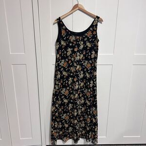 Vintage 90’s Dana B And Karen Silk Floral Midi Dress